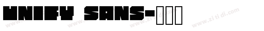Unify Sans字体转换 Unify Sans字体转换